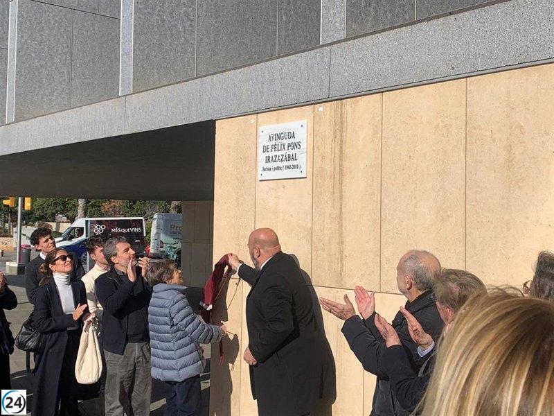 Martínez inaugura la Avenida Fèlix Pons en Palma, honrando su legado de 