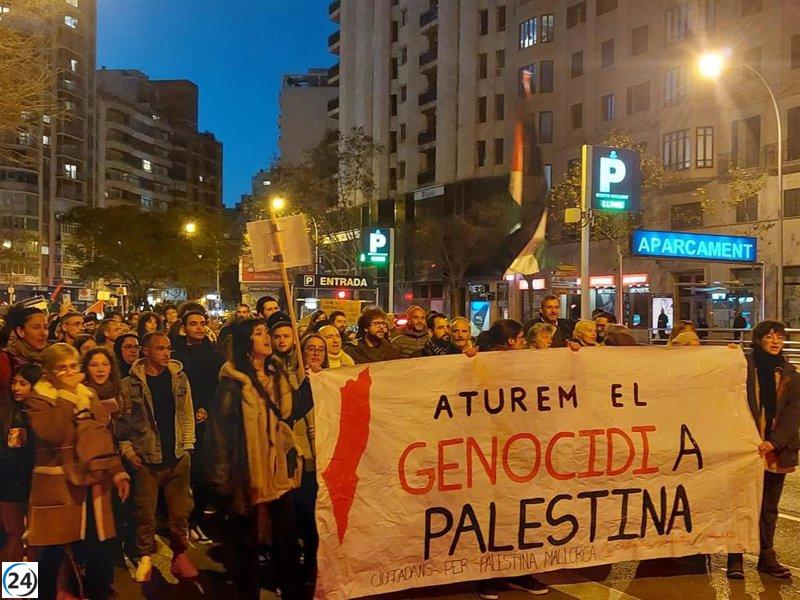 Manifestantes en Palma exigen