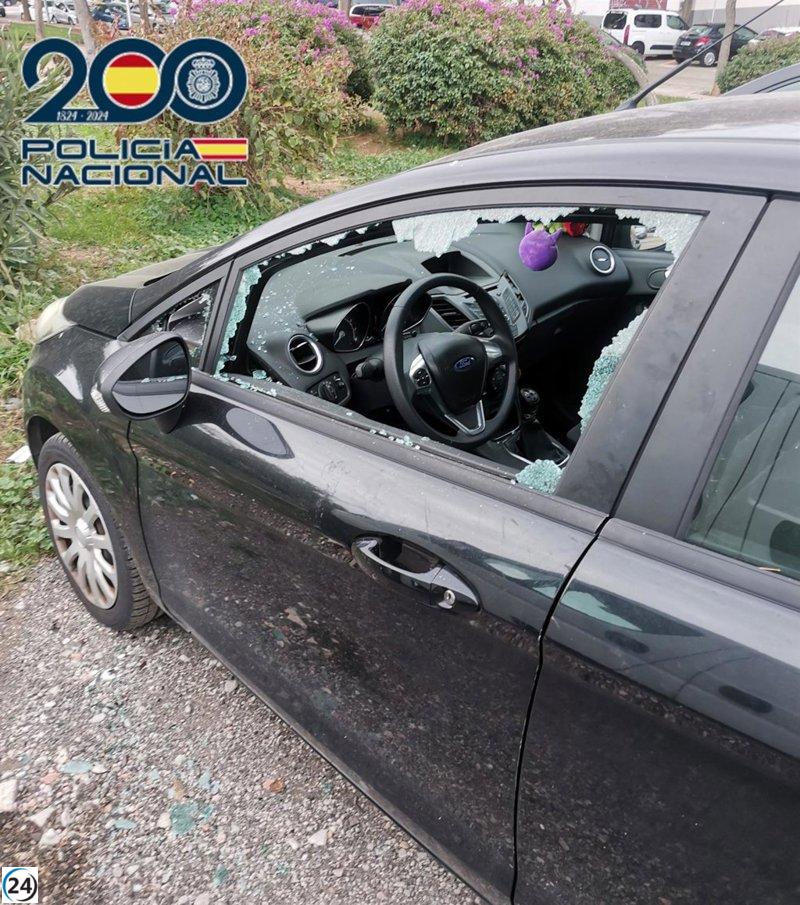 Capturado individuo por saquear y fracturar ventanas de 14 coches en Palma