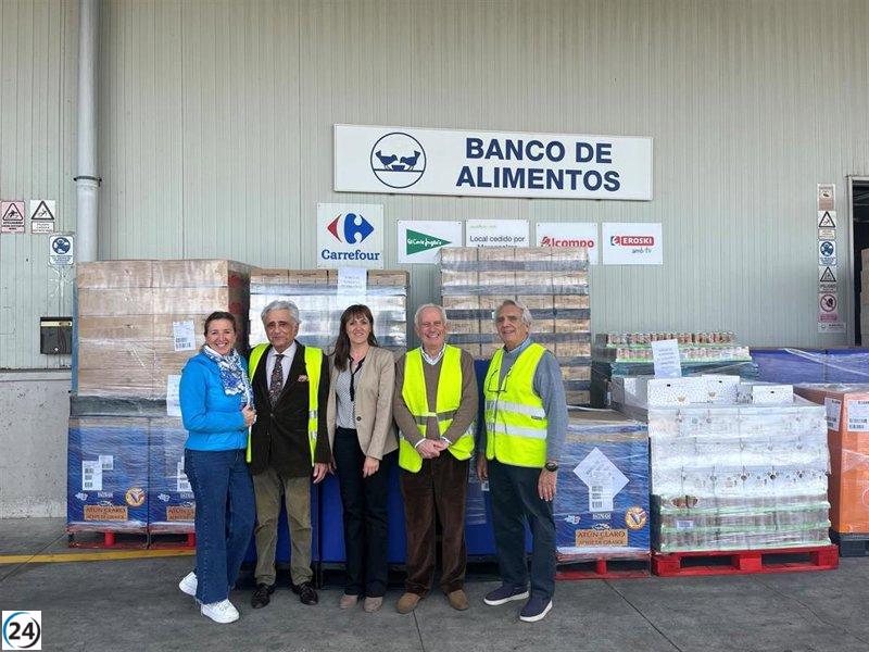 Mercadona dona nueve toneladas de alimentos al Banco de Alimentos de Mallorca.