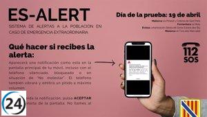 Mensaje de alerta llegará a móviles de ciudadanos de Baleares este viernes.