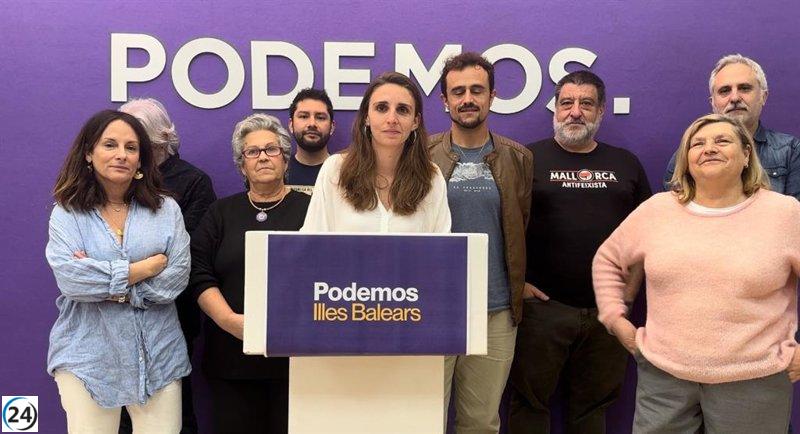 Podemos exige a Prohens que detalla las irregularidades del Govern en el Parlament.