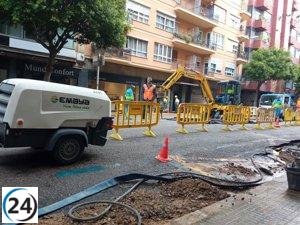 Ramón y Cajal sigue cerrada por asfalto tras reparación de tubería