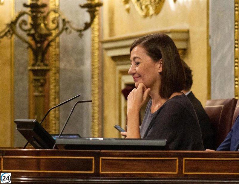 Armengol exige una actitud responsable en el Congreso para frenar la tensión política.