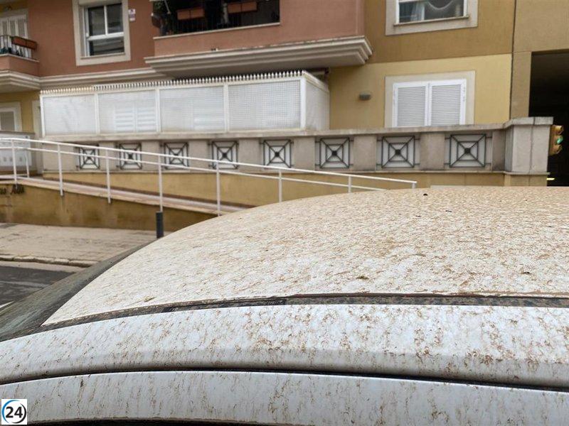 Posible aumento de lluvias con barro en Baleares debido a masa de aire cálido africano.