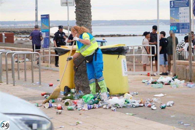 Emaya proyecta recolectar entre 15 y 18 toneladas de desperdicios durante la celebración de la noche de Sant Joan.
