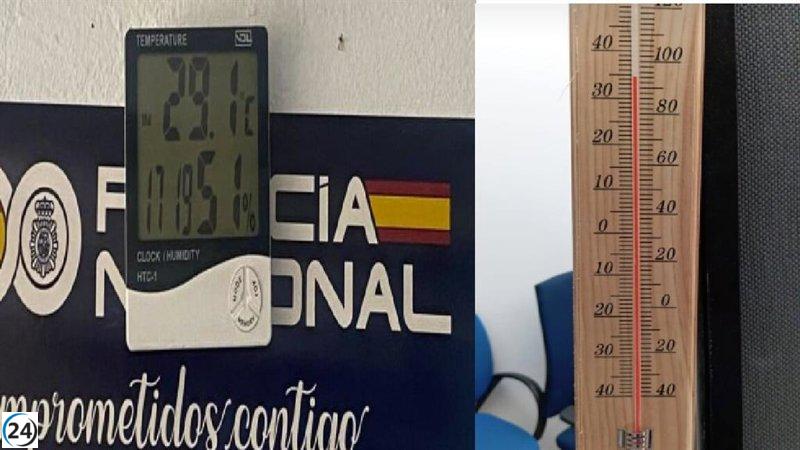 Calor extremo en comisarías baleares por falta de aire acondicionado, advierte el SUP.