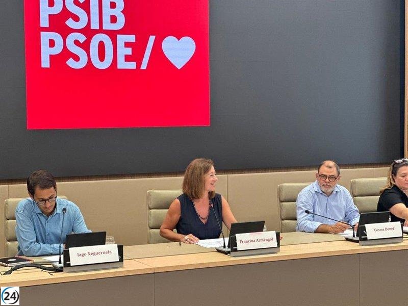 Prohens sería la presidenta menos democrática de Baleares si el PP mantiene a Le Senne, según Armengol.