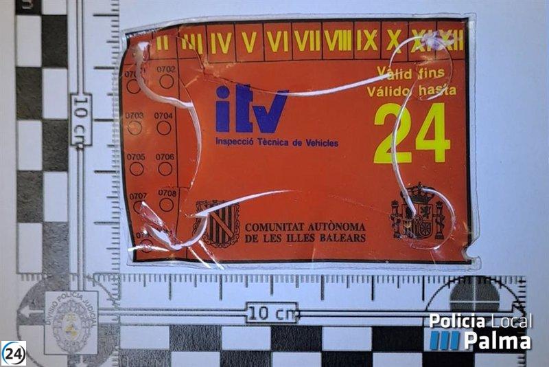 Una conductora en Palma utilizó tarjeta de movilidad de fallecida y falsificó la ITV, denuncian