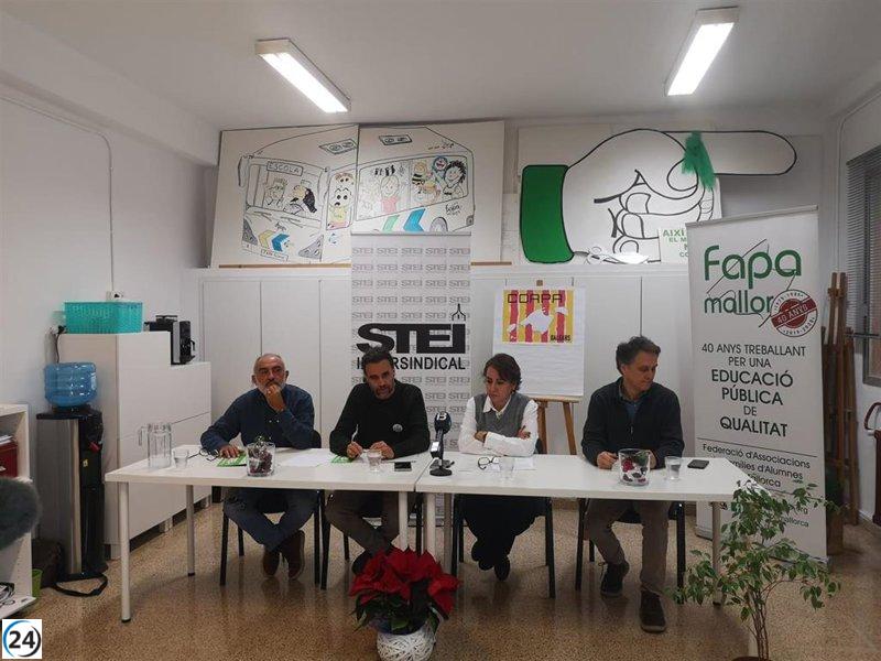 Coapa y STEI recurren a la justicia por el decreto de escolarización de antiguos alumnos.