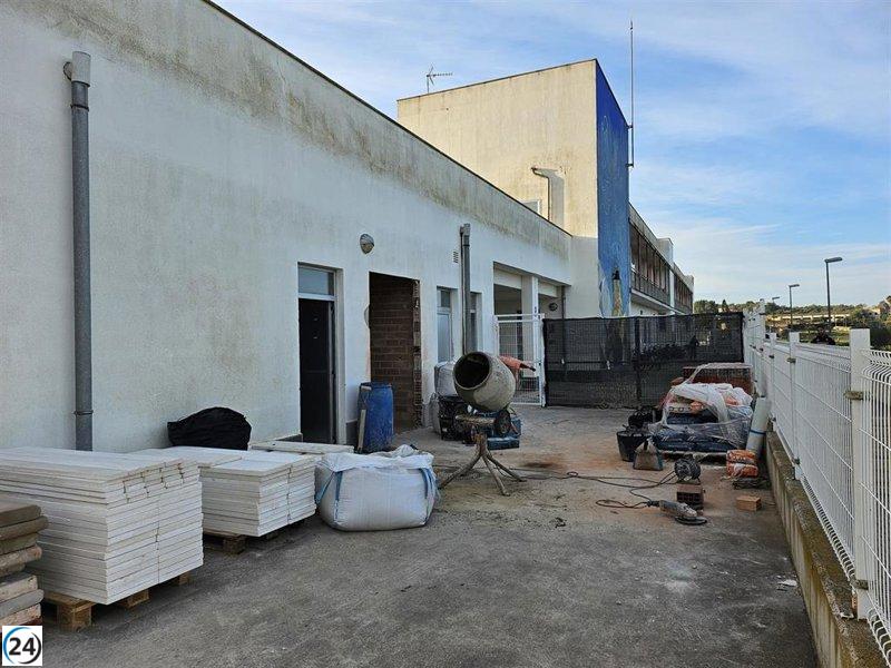 Comienza la construcción de la nueva cocina en el CEIP Rodamilans de Sineu.