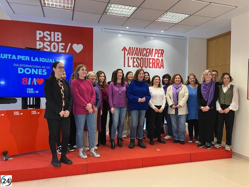 Armengol convoca a la movilización del 8M contra el populismo de extrema derecha y la negación de la violencia de género.
