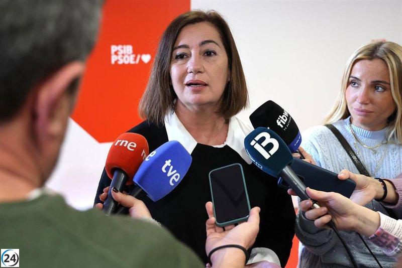Armengol critica las políticas de vivienda del Govern y pide un enfoque más inclusivo.