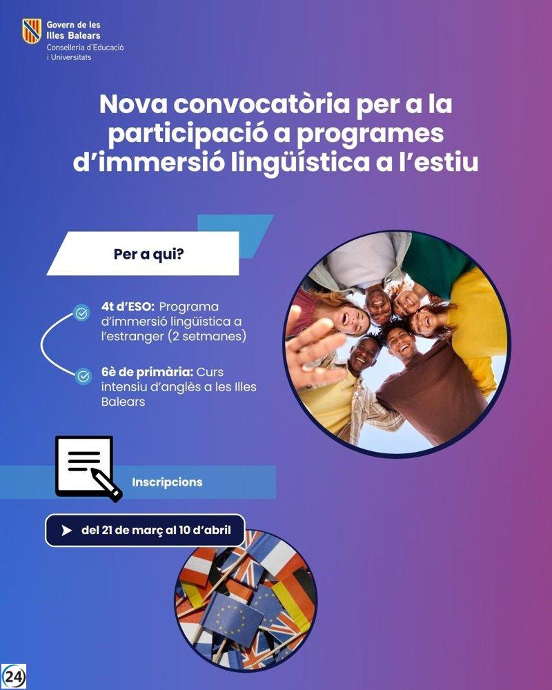 Baleares ofrece 216 becas para estudiar idiomas: convocatoria abierta.