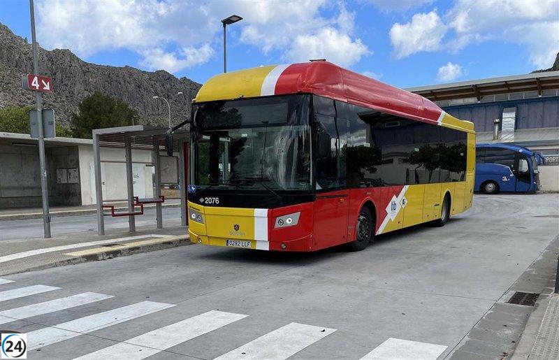 Desde el 1 de abril, el TIB optimiza su conexión con Pollença y la bahía de Alcúdia.