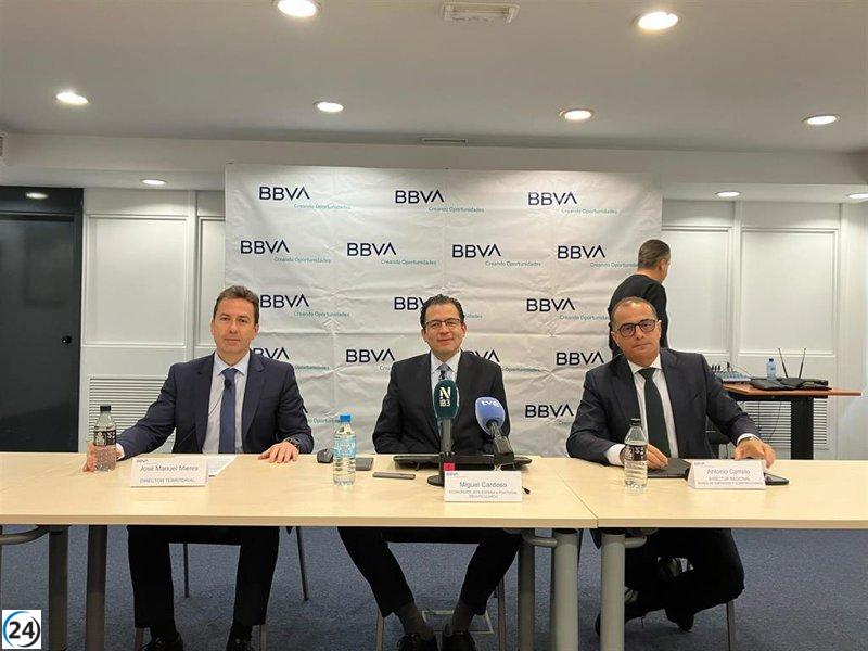 BBVA proyecta un crecimiento del PIB de Baleares del 3,2% para 2025 y del 1,6% para 2026.