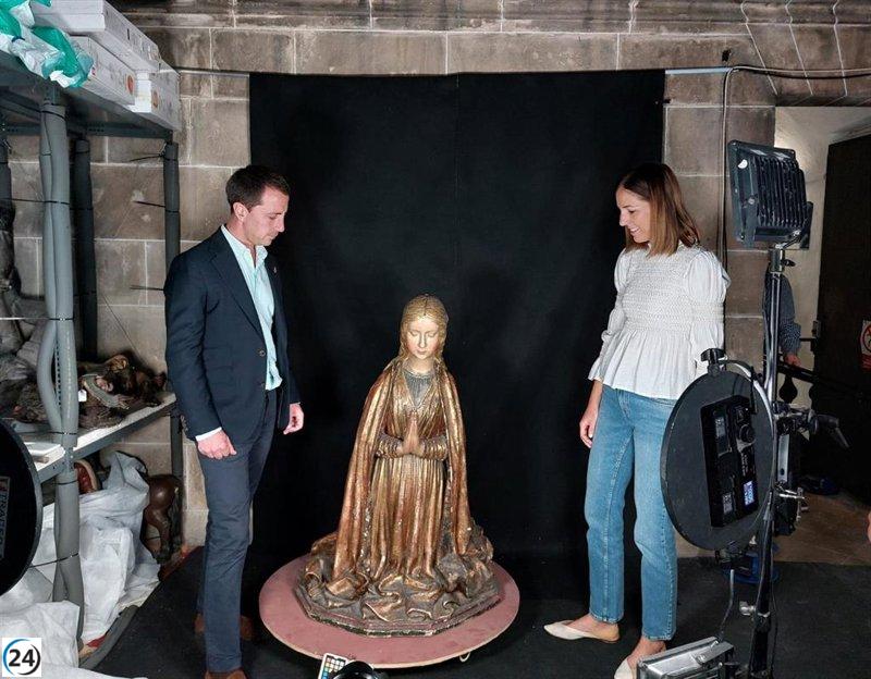 Galmés supervisa la restauración del Belén de La Sang.