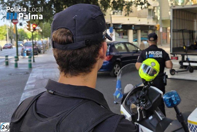 Joven arrestado en Palma por desobediencia a la autoridad y amenazas.