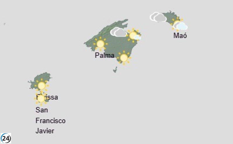Pronóstico del tiempo en Baleares para este 10 de julio.