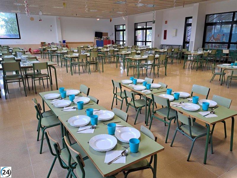 Educación destina tres millones de euros en dos años para mejorar comedores en 34 escuelas.