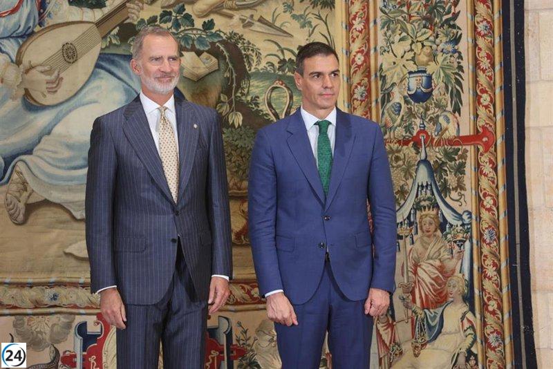 Sánchez se reúne con Felipe VI en Marivent al inicio de las vacaciones de verano.