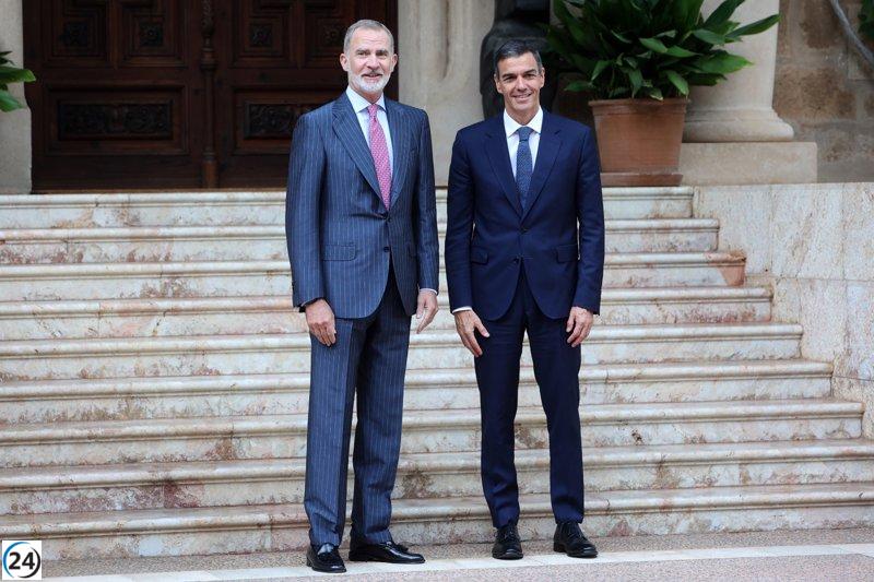 Comienza en Marivent el encuentro estival entre Felipe VI y Pedro Sánchez.