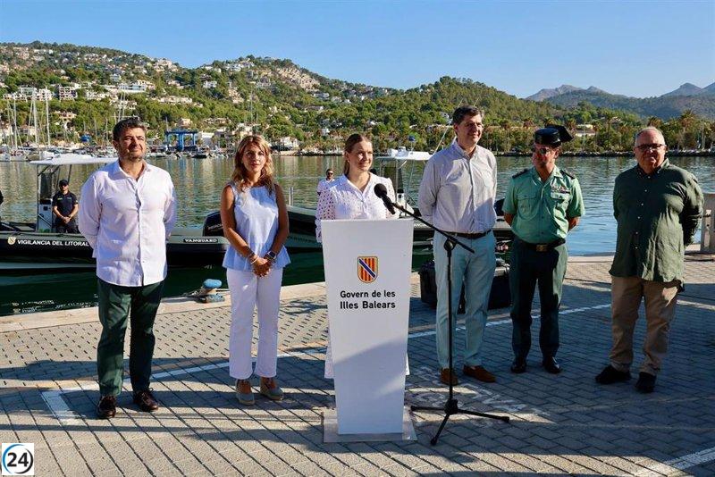 Prohens lanza un innovador servicio de vigilancia marina en Baleares con la incorporación de dos nuevas embarcaciones.