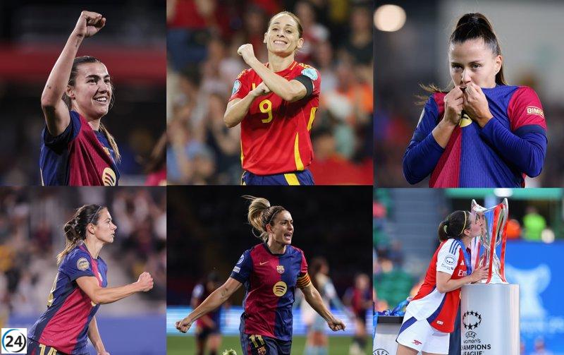 Aitana Bonmatí, Alexia Putellas y Mariona Caldentey destacan entre las aspirantes españolas al Balón de Oro.
