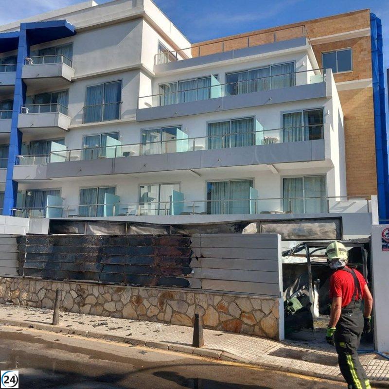 Incendio en un hotel de Palmanova provoca su evacuación.