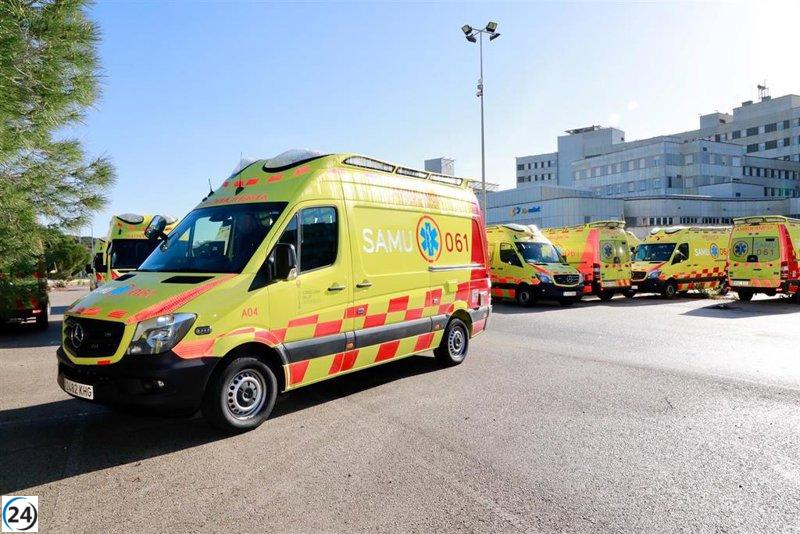 Joven motociclista de 22 años en estado crítico tras un accidente en Coll d'en Rabassa.