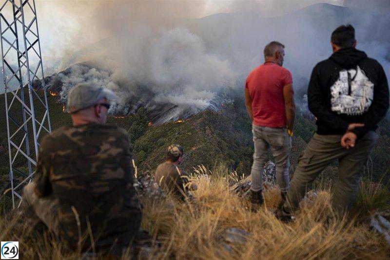 Equipos de Baleares combaten simultáneamente cinco incendios en el norte de León.