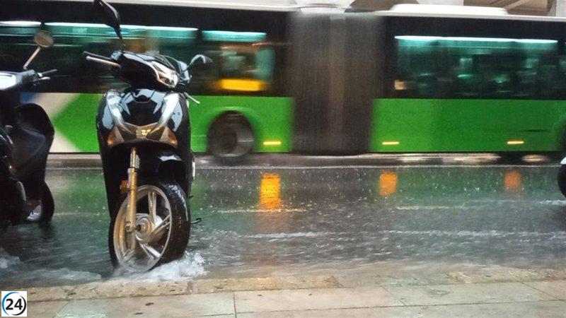 Este jueves, Mallorca y Menorca enfrentarán un alerta naranja por intensas lluvias y tormentas.