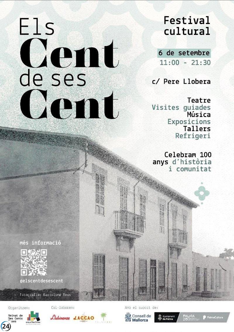 Celebración del centenario de 'Ses Cent Cases' de Pere Garau con visitas, exposiciones y eventos musicales.