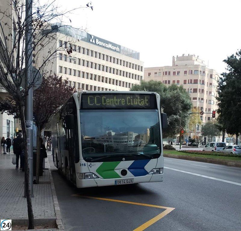 Cortes viales y desvíos de buses en Palma por protesta a favor de Palestina este domingo.