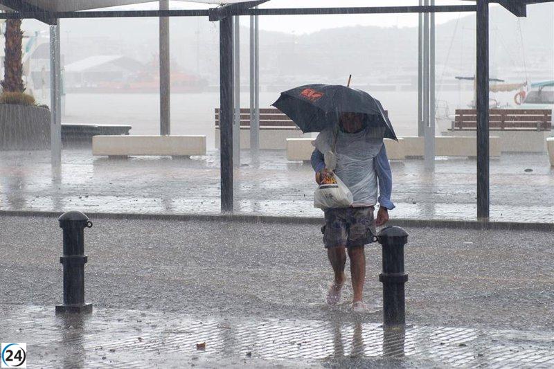 Ibiza y Formentera bajo alerta: se activa el IG-1 del Plan Meteobal por tormentas y lluvias.