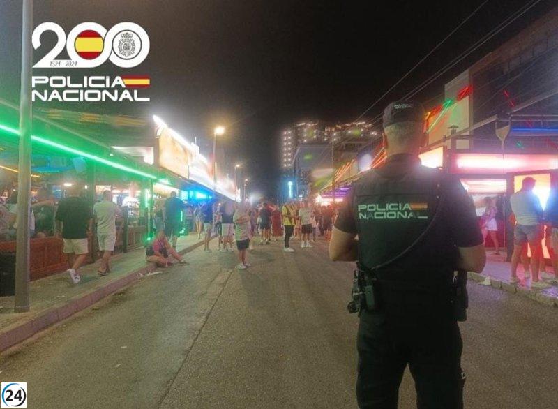 Mujer arrestada tras herir con un cuchillo a colega laboral en Playa de Palma.