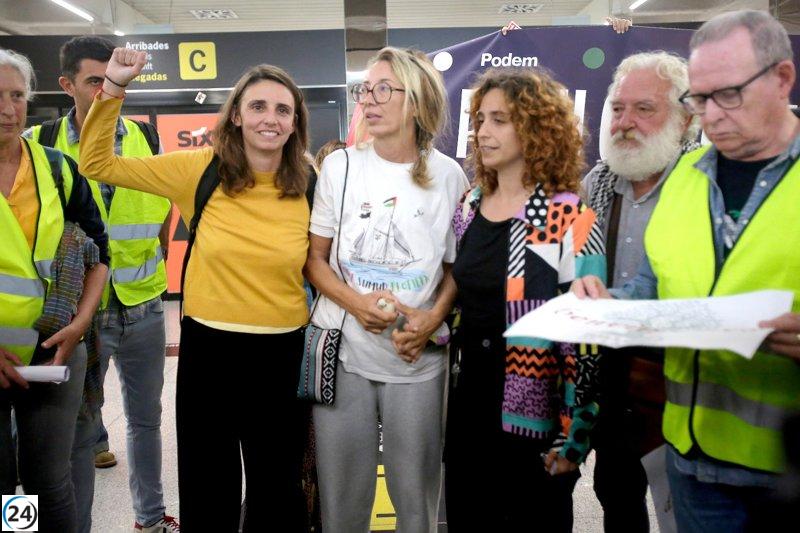 Reyes Rigo, Lucía Muñoz y Alejandra Martínez llegan a Palma con Palestina en la mira.