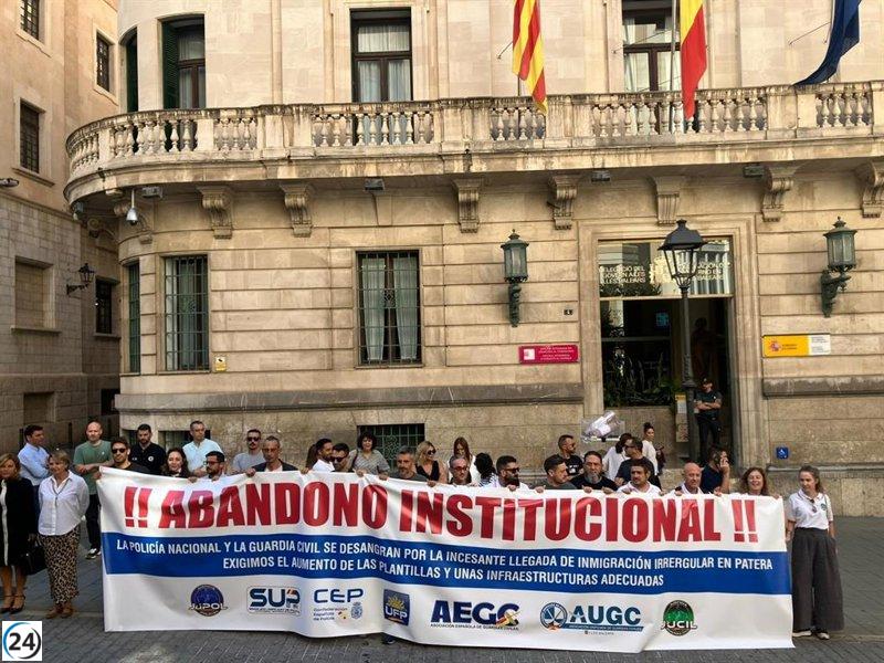 Fuerzas de seguridad exigen al Gobierno más recursos para hacer frente a la llegada de inmigrantes en pateras a Baleares.
