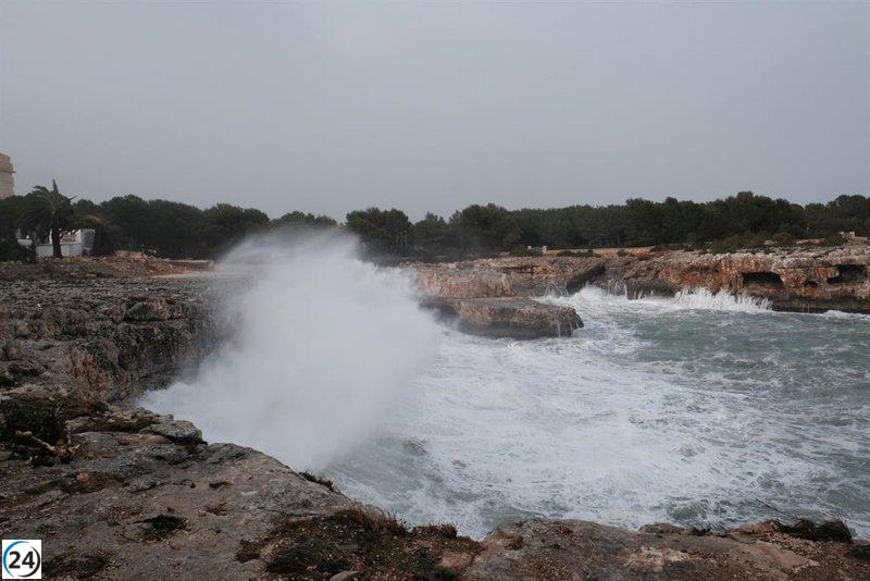 Baleares bajo alerta amarilla por tormentas de viento y oleaje intenso.