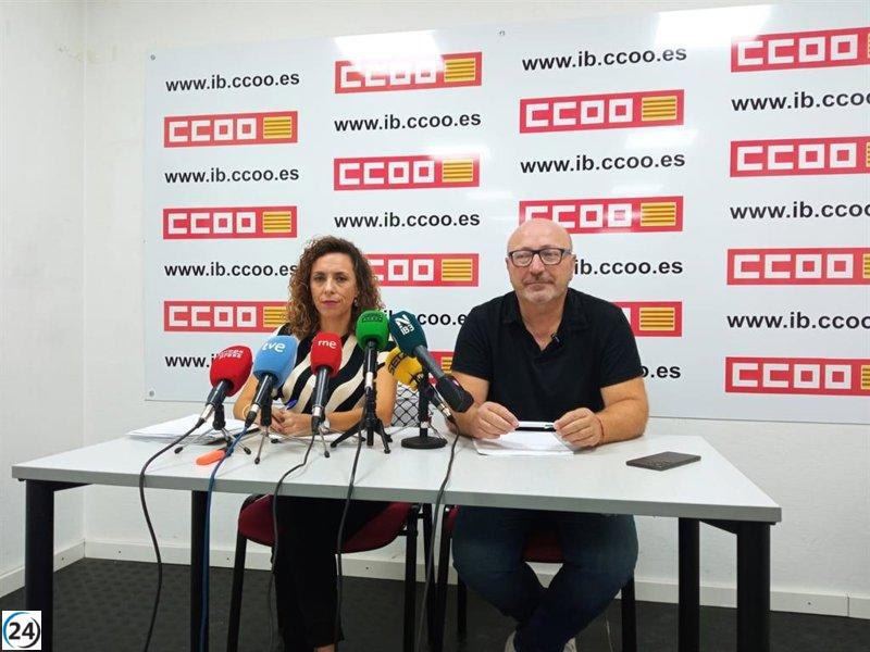 CCOO sugiere un aumento del ITS a 15 euros para julio y agosto.