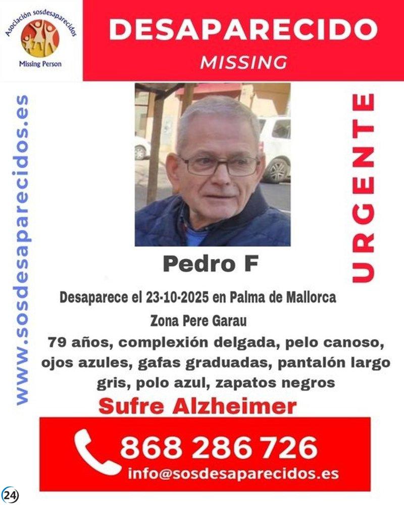 Desaparece en Palma un hombre de 79 años con Alzheimer desde el jueves.