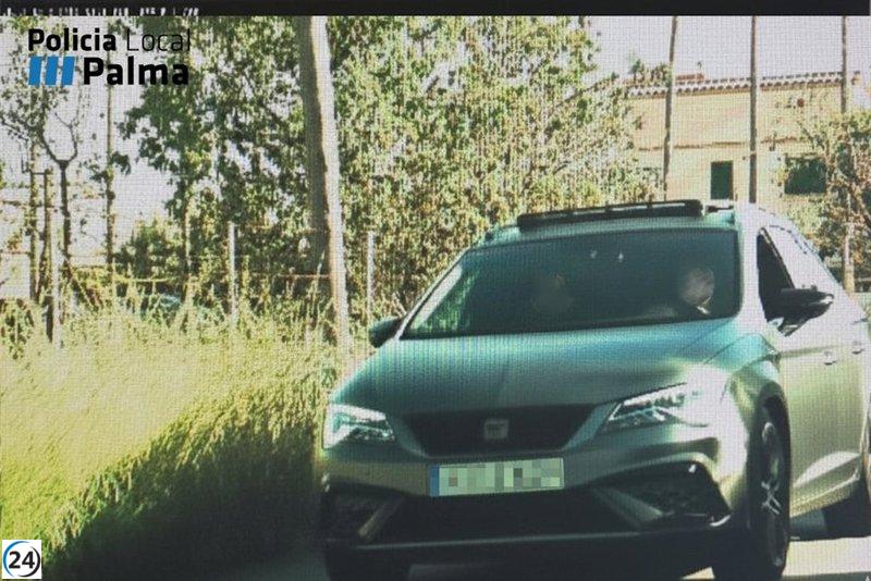 Detienen a un conductor en Palma por exceder el límite de velocidad en más de 70 km/h.