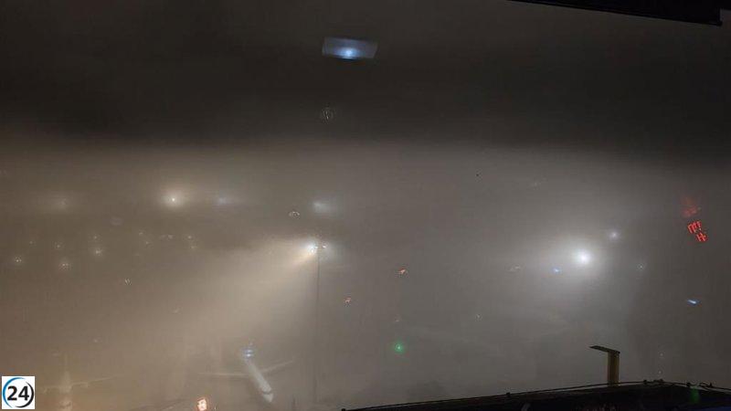 Alerta amarilla en Mallorca por intensa niebla: visibilidad limitada a 400 metros y retrasos en el aeropuerto de Palma.