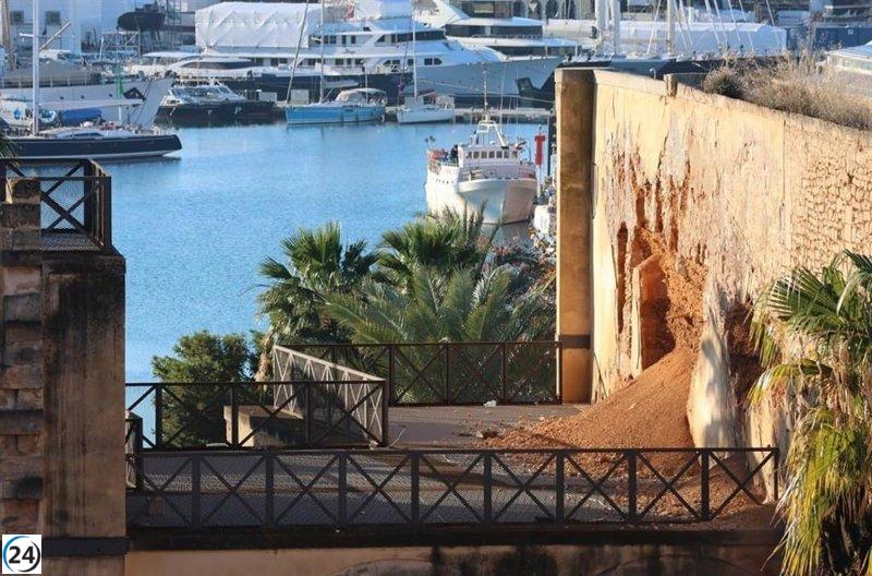 Cort planea comenzar la restauración del Baluard de San Pere en 2026, en medio de una evaluación técnica del colapso.