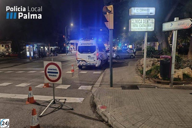 Operativo de tráfico en Palma: 15 multas y cuatro vehículos retirados.