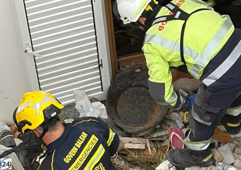 Mujer lesionada por el deslizamiento en Cala Sant Esteve es dada de alta.