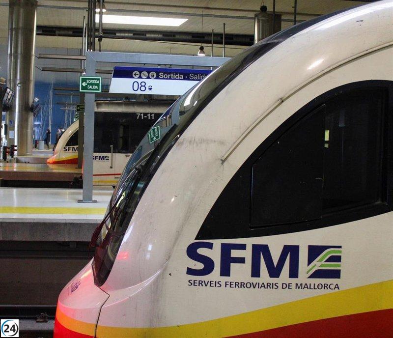 El uso del metro de Palma se dispara en febrero con un aumento del 88,7%.