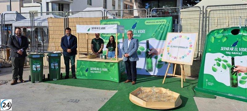 El Govern y Ecovidrio promueven el reciclaje de vidrio en ferias.