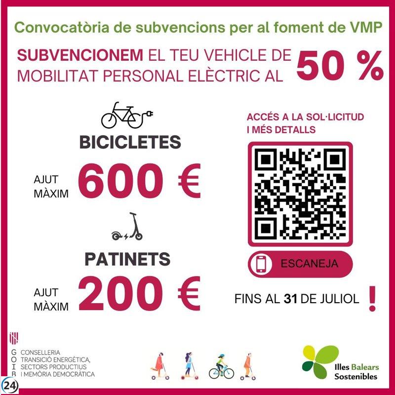 Lanzan convocatoria de un millón de euros para fomentar micromovilidad eléctrica.