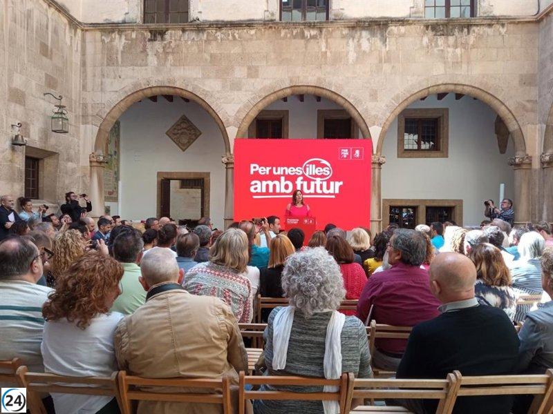 Armengol presenta el programa del PSIB confiada en seguir mejorando Baleares.
